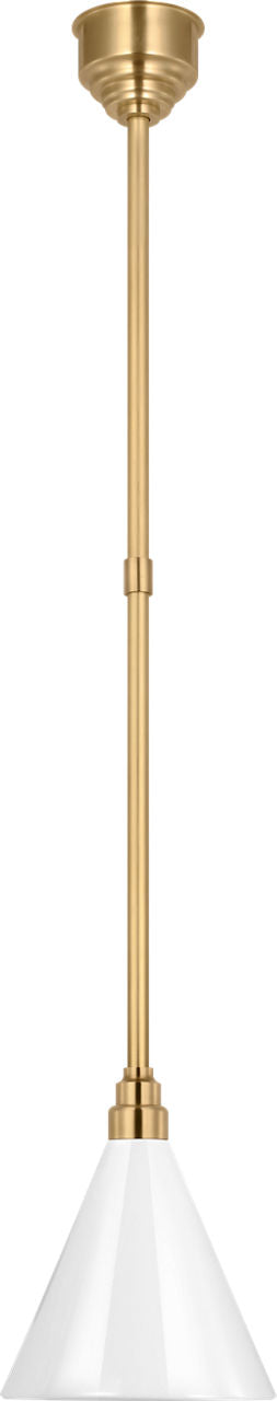 Academy 9" Conical Savannah Pendant | Hand-Rubbed Antique Brass | 9\