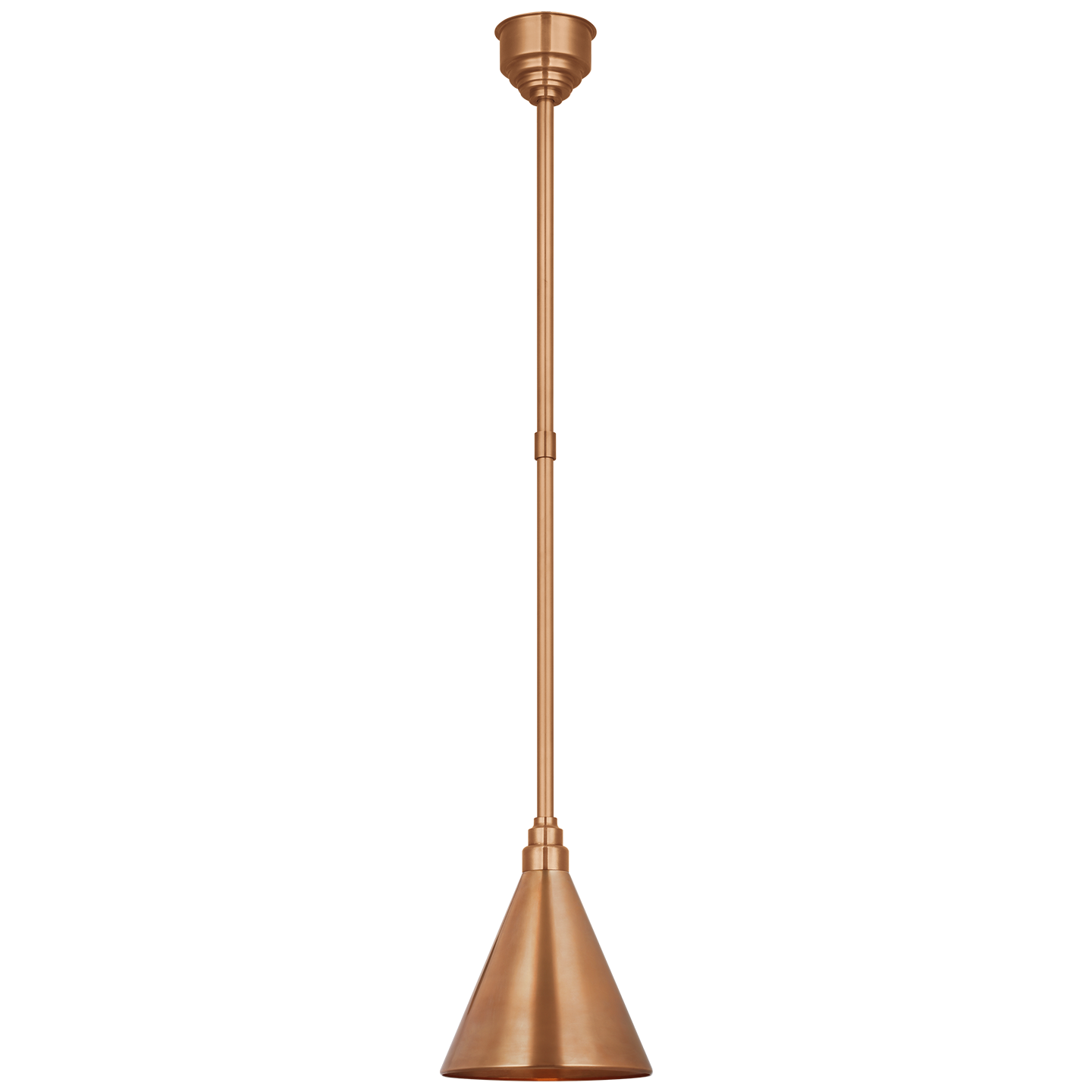 Academy Pendant | Soft Copper | 9" Conical Savannah Shade