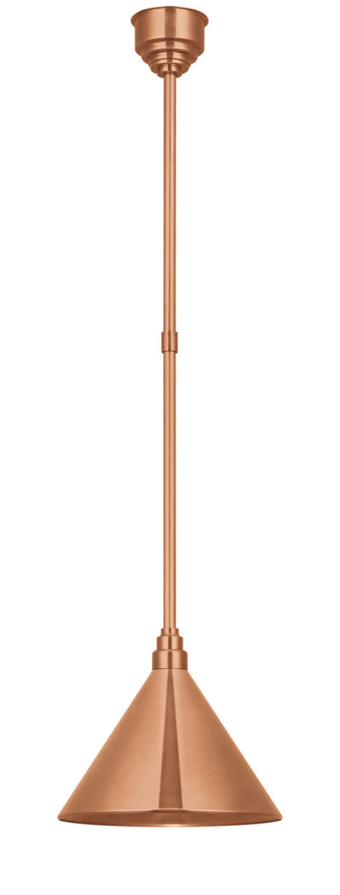 Academy Pendant | Soft Copper | 12.5" Conical Savannah Shade