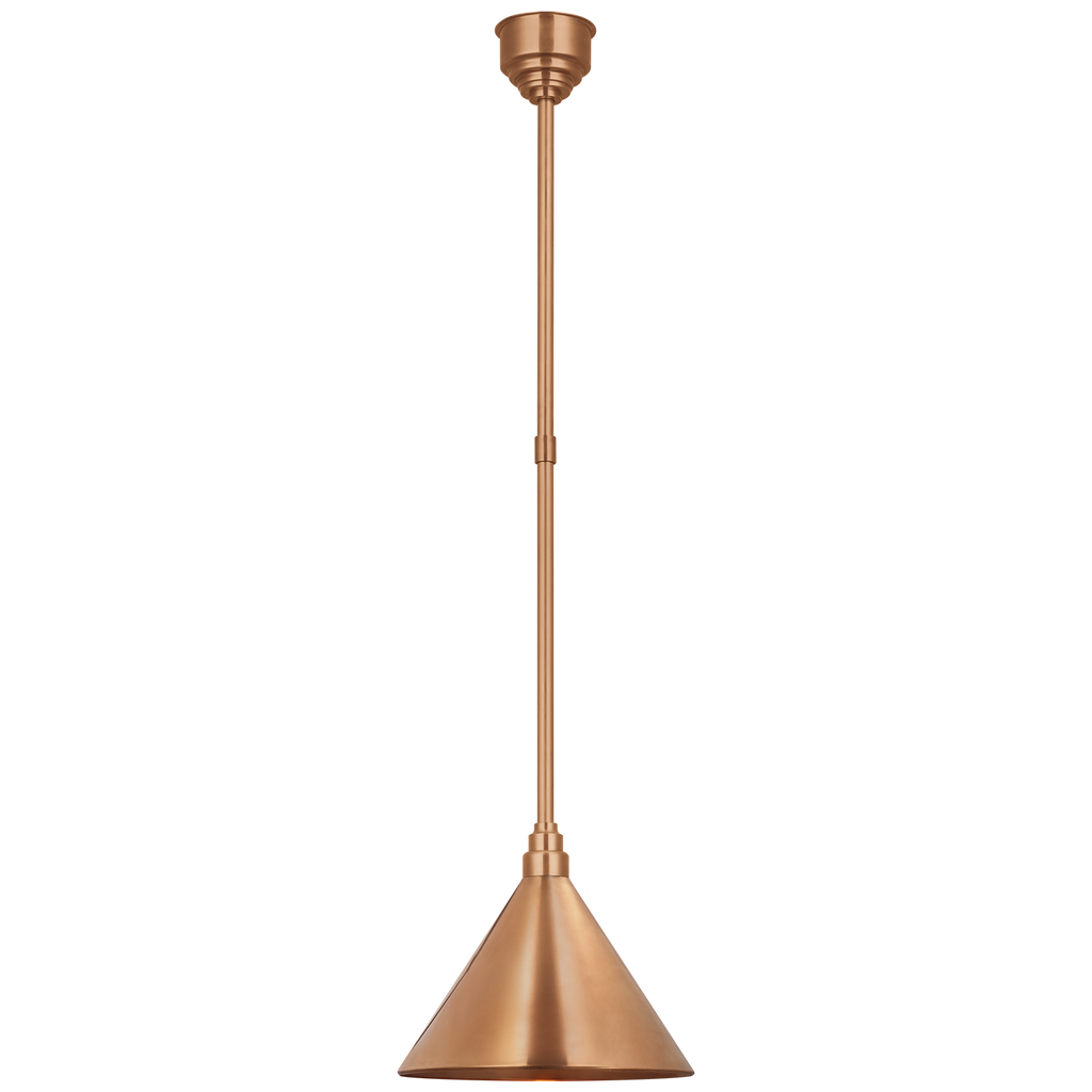 Academy Pendant | Soft Copper | 12.5" Conical Savannah Shade