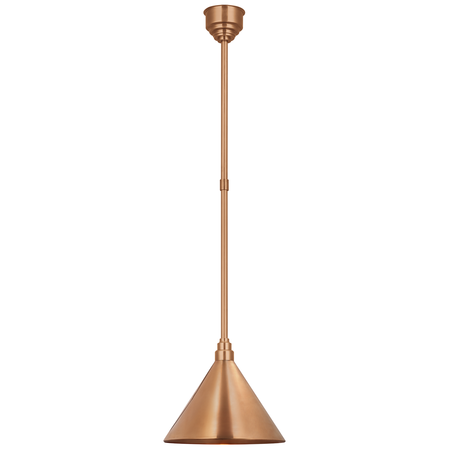 Academy Pendant | Soft Copper | 12.5" Conical Savannah Shade