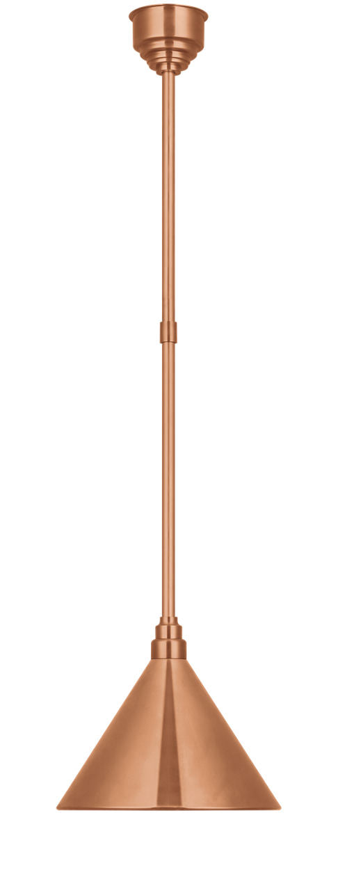Academy Pendant | Soft Copper | 12.5" Conical Savannah Shade