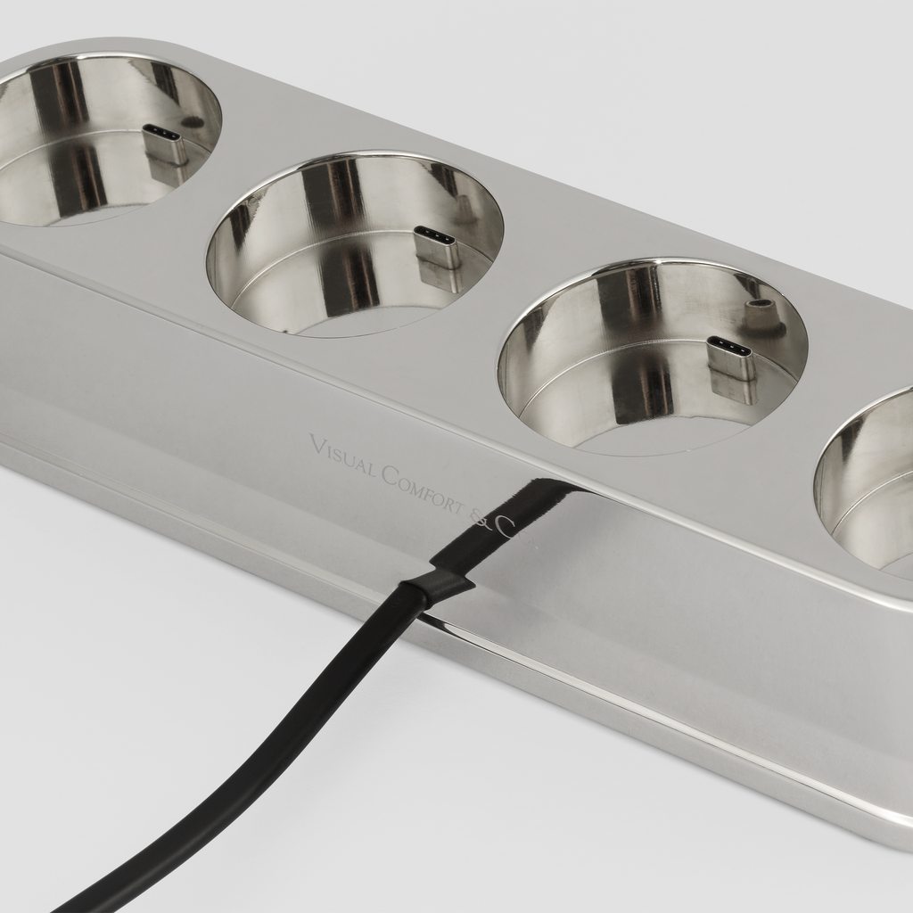 Quad R45 Universal Charging Station | Nickel