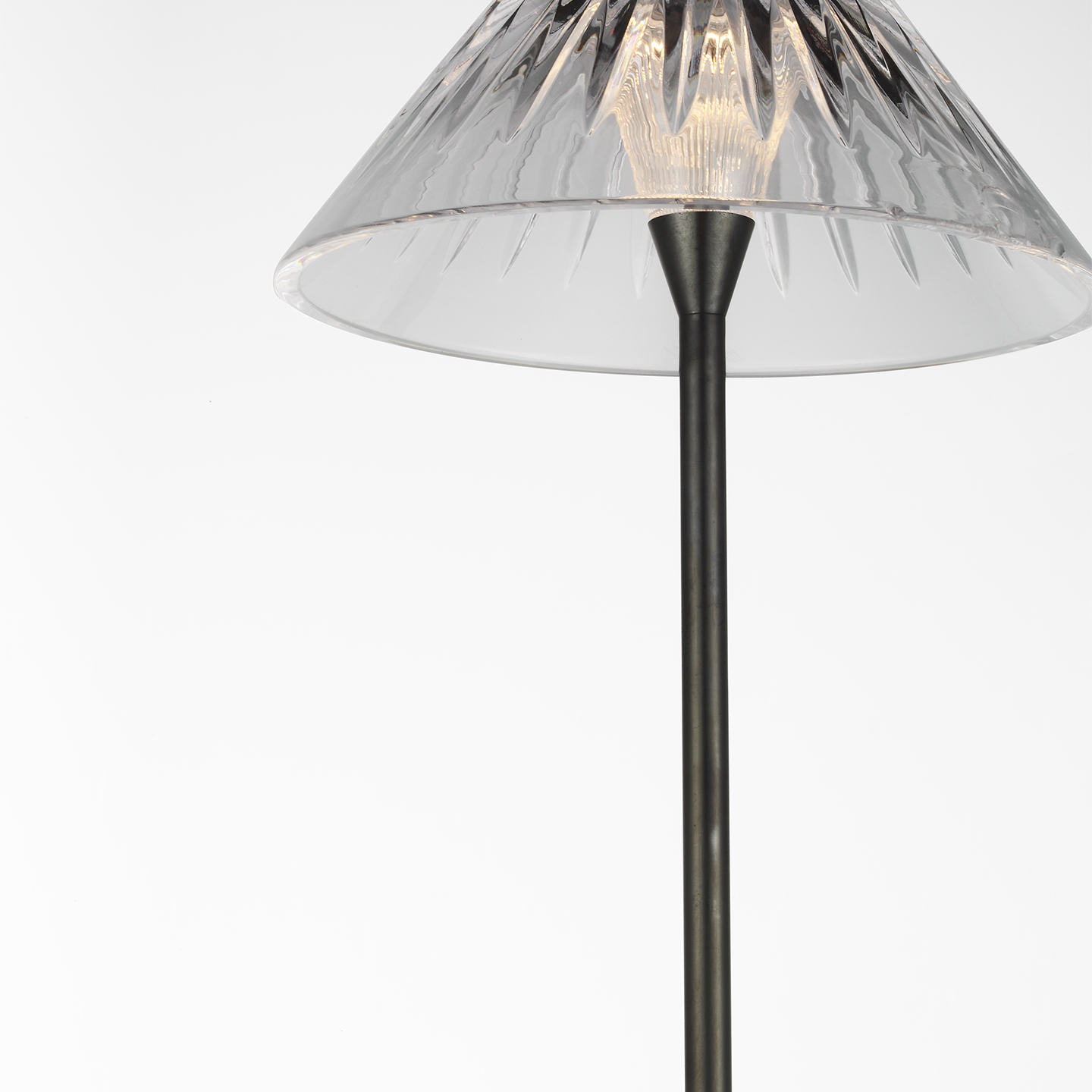 Blaze 55" Floor Lamp | Bronze | Clear Crystal