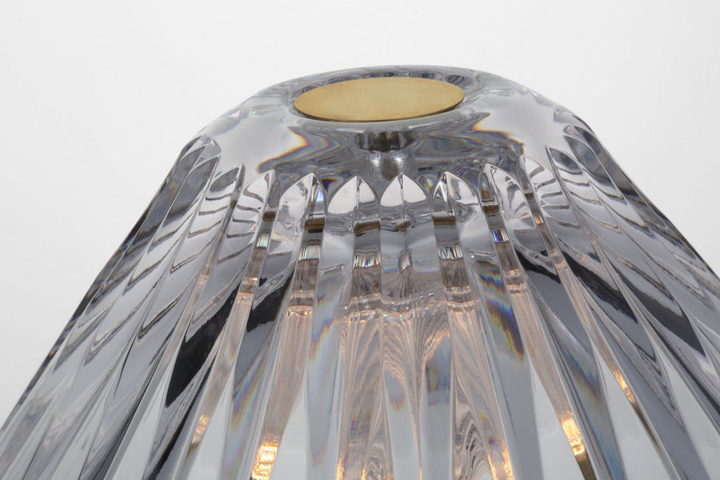 Blaze 55" Floor Lamp | Natural Brass | Clear Crystal