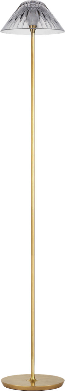 Blaze 55" Floor Lamp | Natural Brass | Clear Crystal