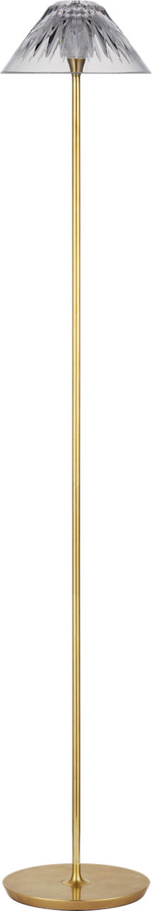 Blaze 55" Floor Lamp | Natural Brass | Clear Crystal