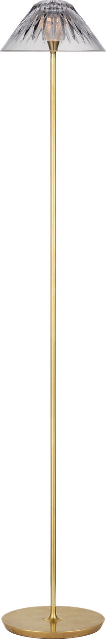 Blaze 55" Floor Lamp | Natural Brass | Clear Crystal