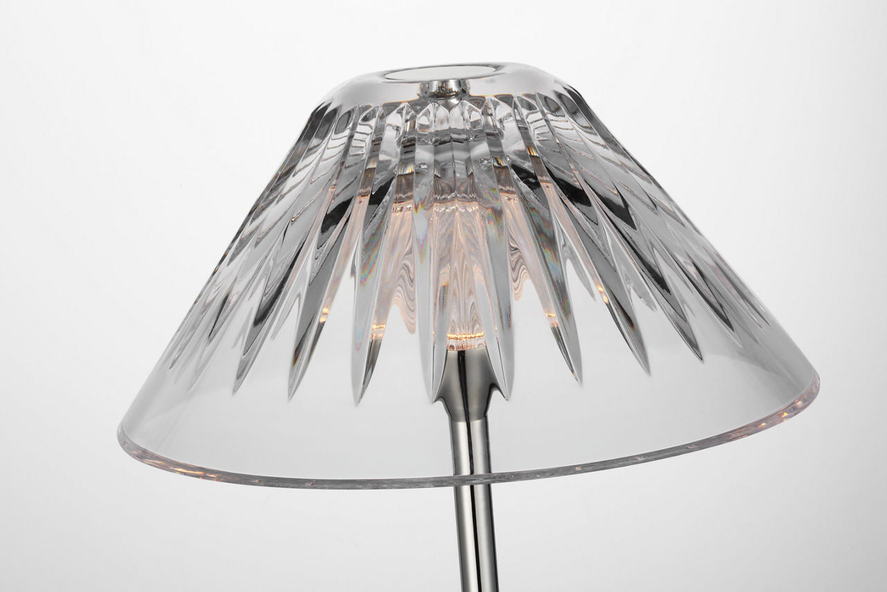 Blaze 55" Floor Lamp | Polished Nickel | Clear Crystal