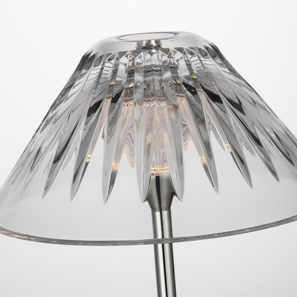 Blaze 55" Floor Lamp | Polished Nickel | Clear Crystal