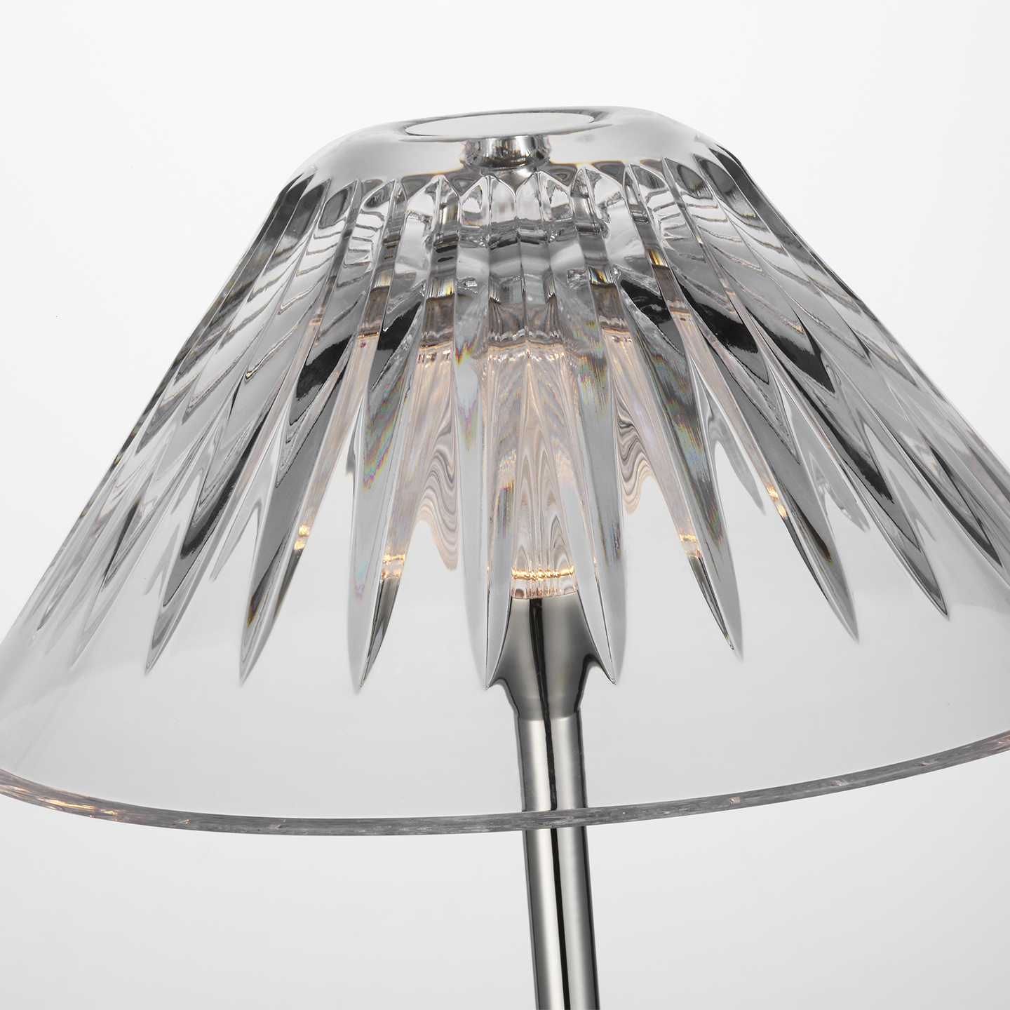 Blaze 55" Floor Lamp | Polished Nickel | Clear Crystal