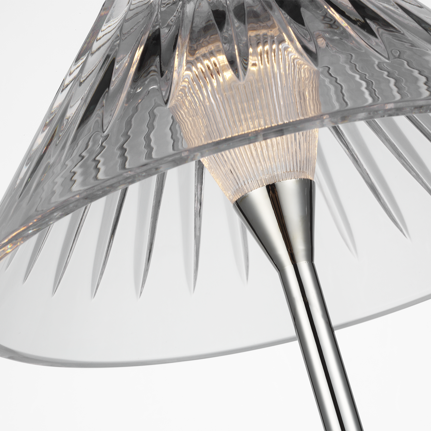 Blaze 55" Floor Lamp | Polished Nickel | Clear Crystal