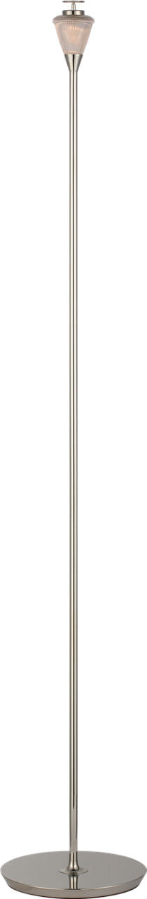 Blaze 55" Floor Lamp | Polished Nickel | Clear Crystal