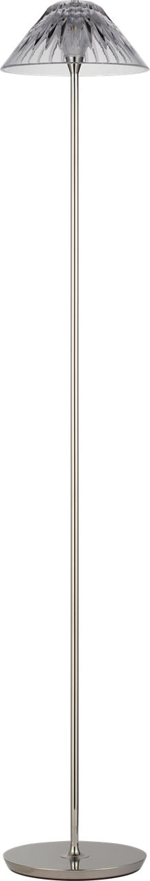 Blaze 55" Floor Lamp | Polished Nickel | Clear Crystal
