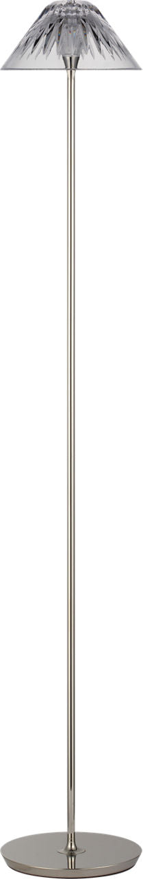 Blaze 55" Floor Lamp | Polished Nickel | Clear Crystal