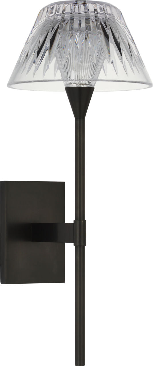 Blaze 14" Sconce | Bronze | Clear Crystal