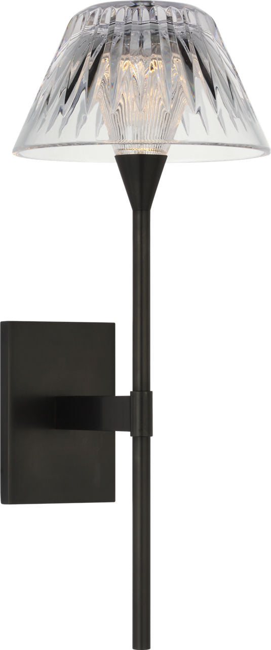 Blaze 14" Sconce | Bronze | Clear Crystal
