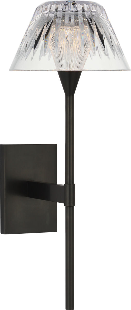 Blaze 14" Sconce | Bronze | Clear Crystal