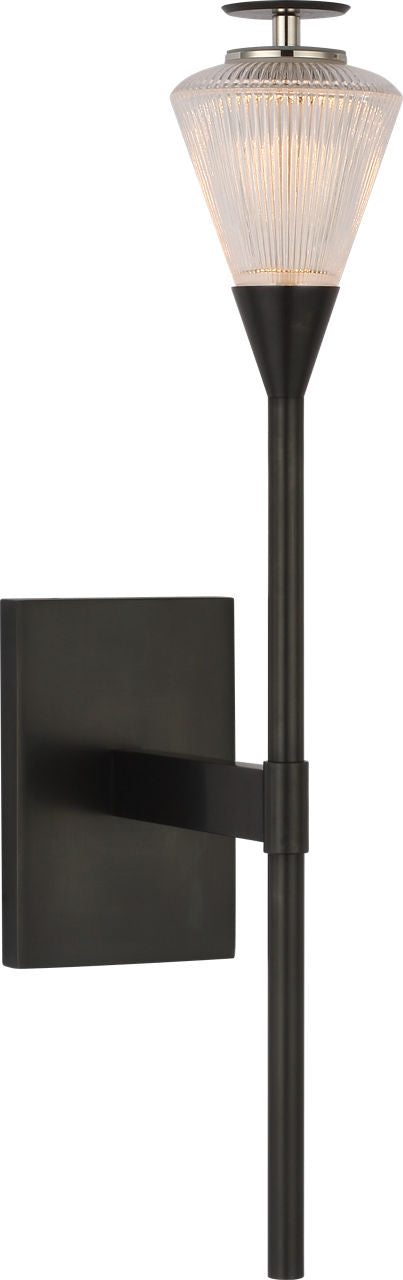Blaze 14" Sconce | Bronze | Clear Crystal