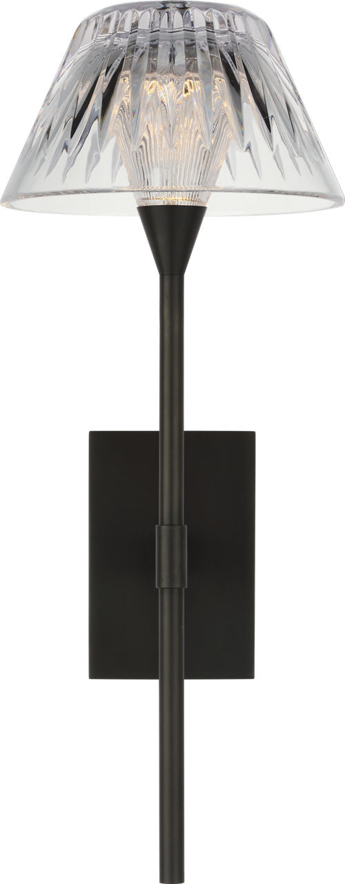 Blaze 14" Sconce | Bronze | Clear Crystal