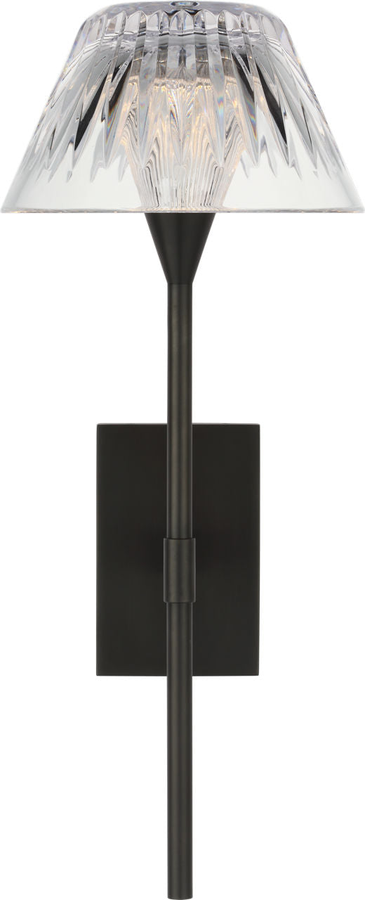 Blaze 14" Sconce | Bronze | Clear Crystal