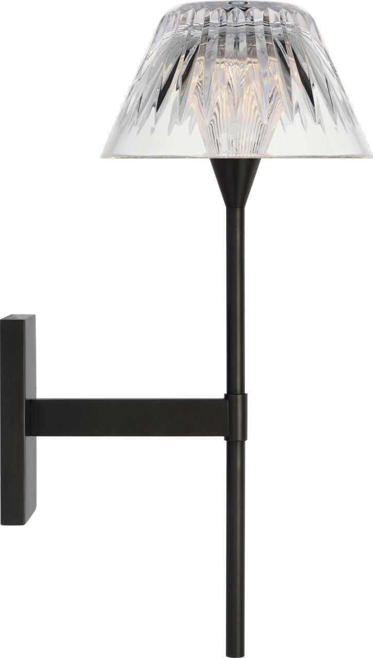 Blaze 14" Sconce | Bronze | Clear Crystal