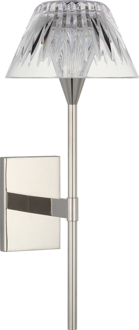 Blaze 14" Sconce | Polished Nickel | Clear Crystal