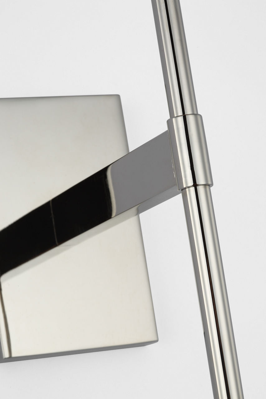 Blaze 14" Sconce | Polished Nickel | Clear Crystal
