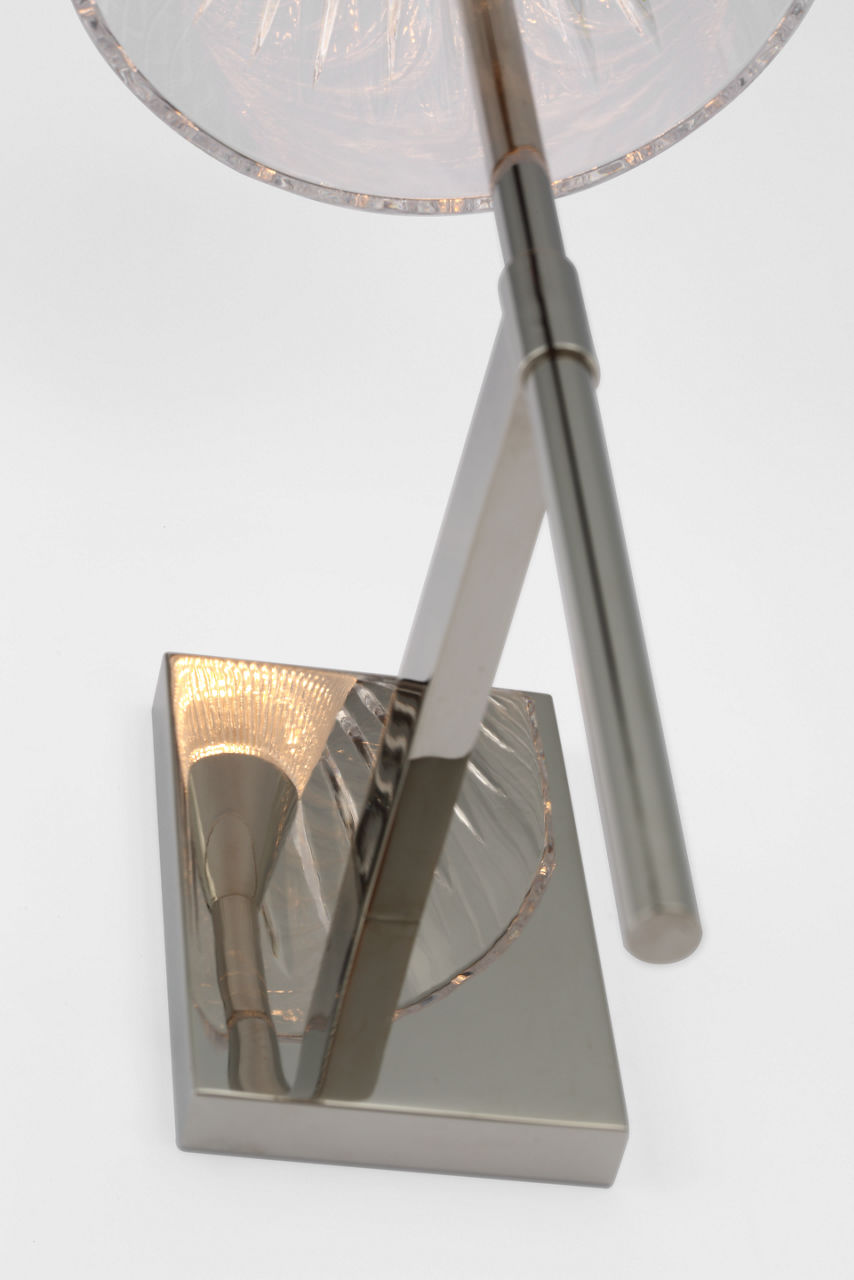 Blaze 14" Sconce | Polished Nickel | Clear Crystal