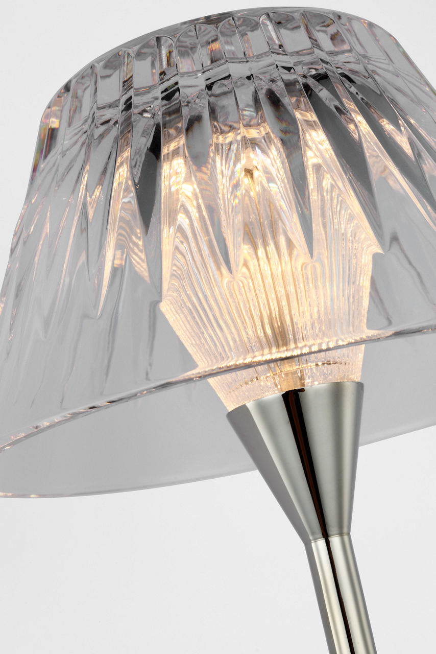 Blaze 14" Sconce | Polished Nickel | Clear Crystal