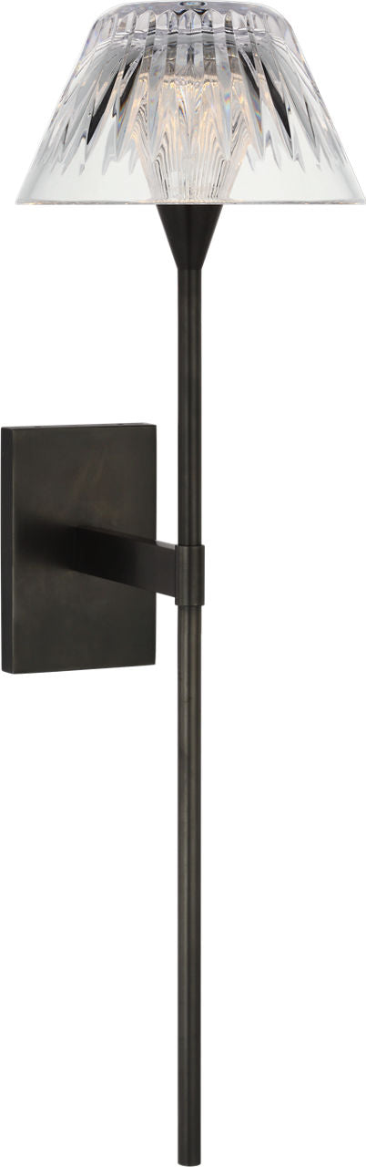 Blaze 19" Tail Sconce | Bronze | Clear Crystal