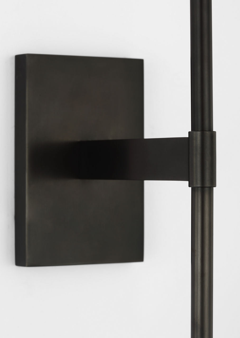Blaze 19" Tail Sconce | Bronze | Clear Crystal