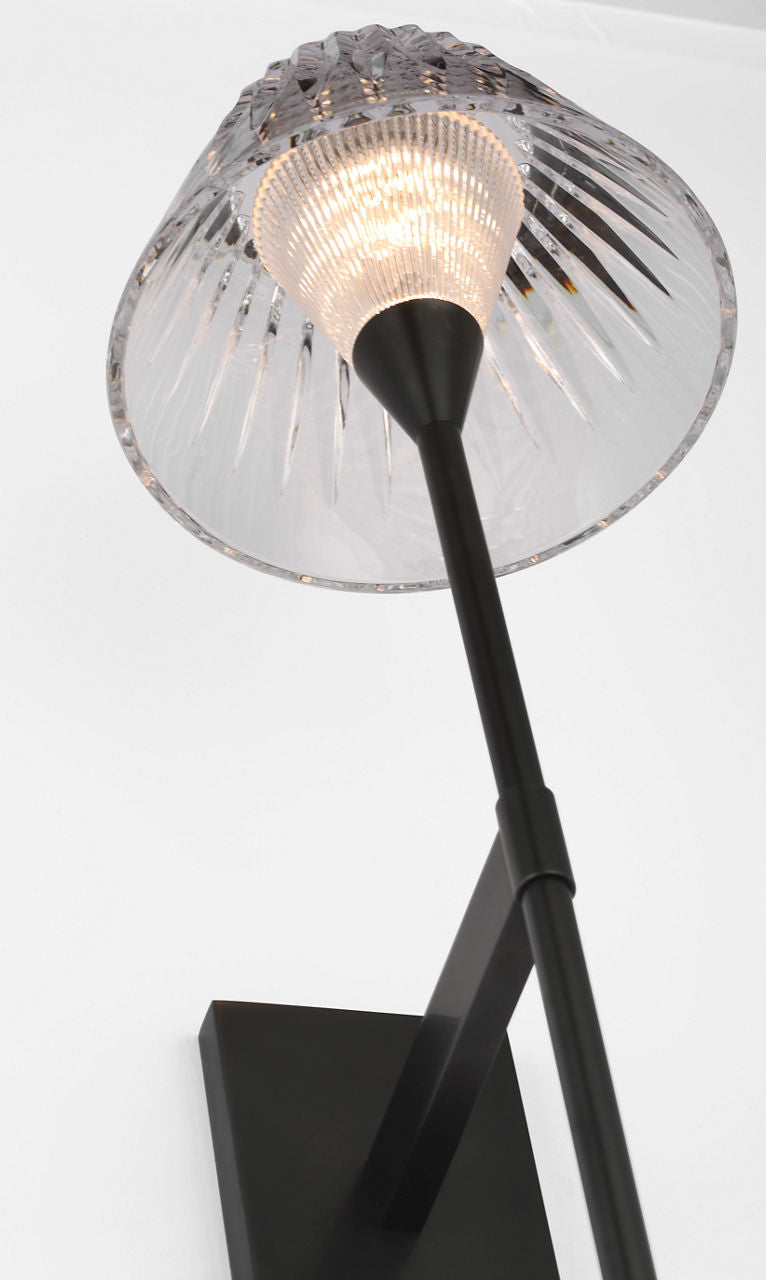 Blaze 19" Tail Sconce | Bronze | Clear Crystal