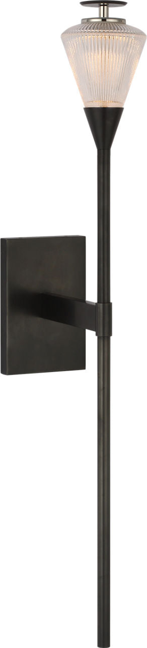Blaze 19" Tail Sconce | Bronze | Clear Crystal