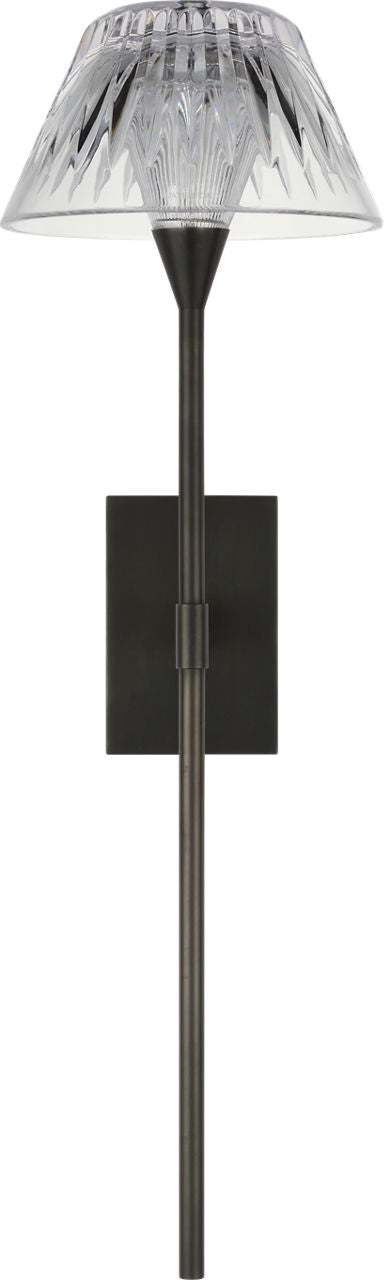 Blaze 19" Tail Sconce | Bronze | Clear Crystal