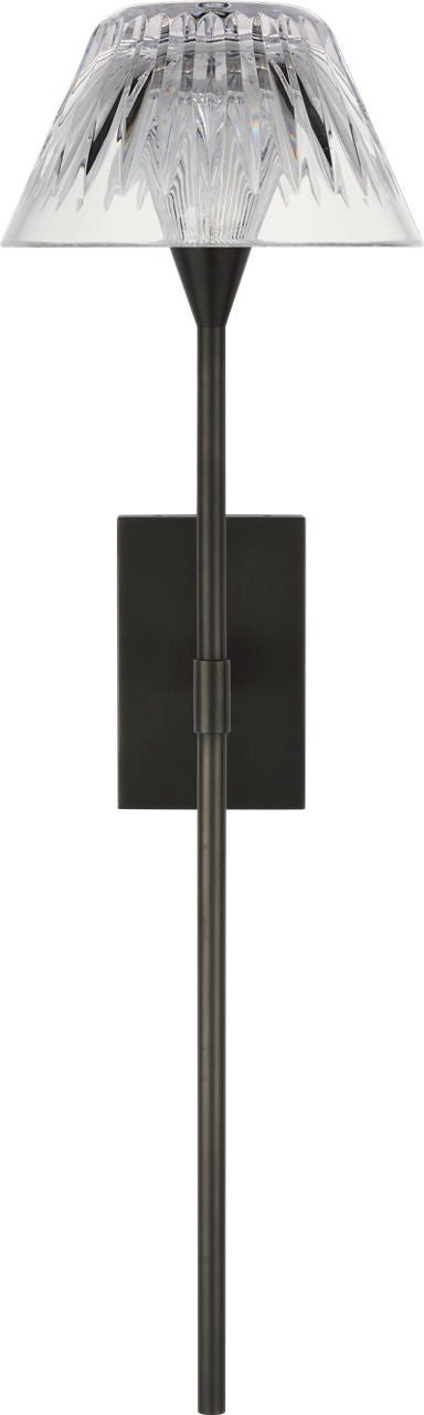Blaze 19" Tail Sconce | Bronze | Clear Crystal