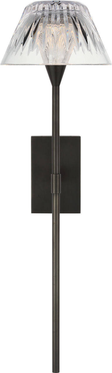 Blaze 19" Tail Sconce | Bronze | Clear Crystal