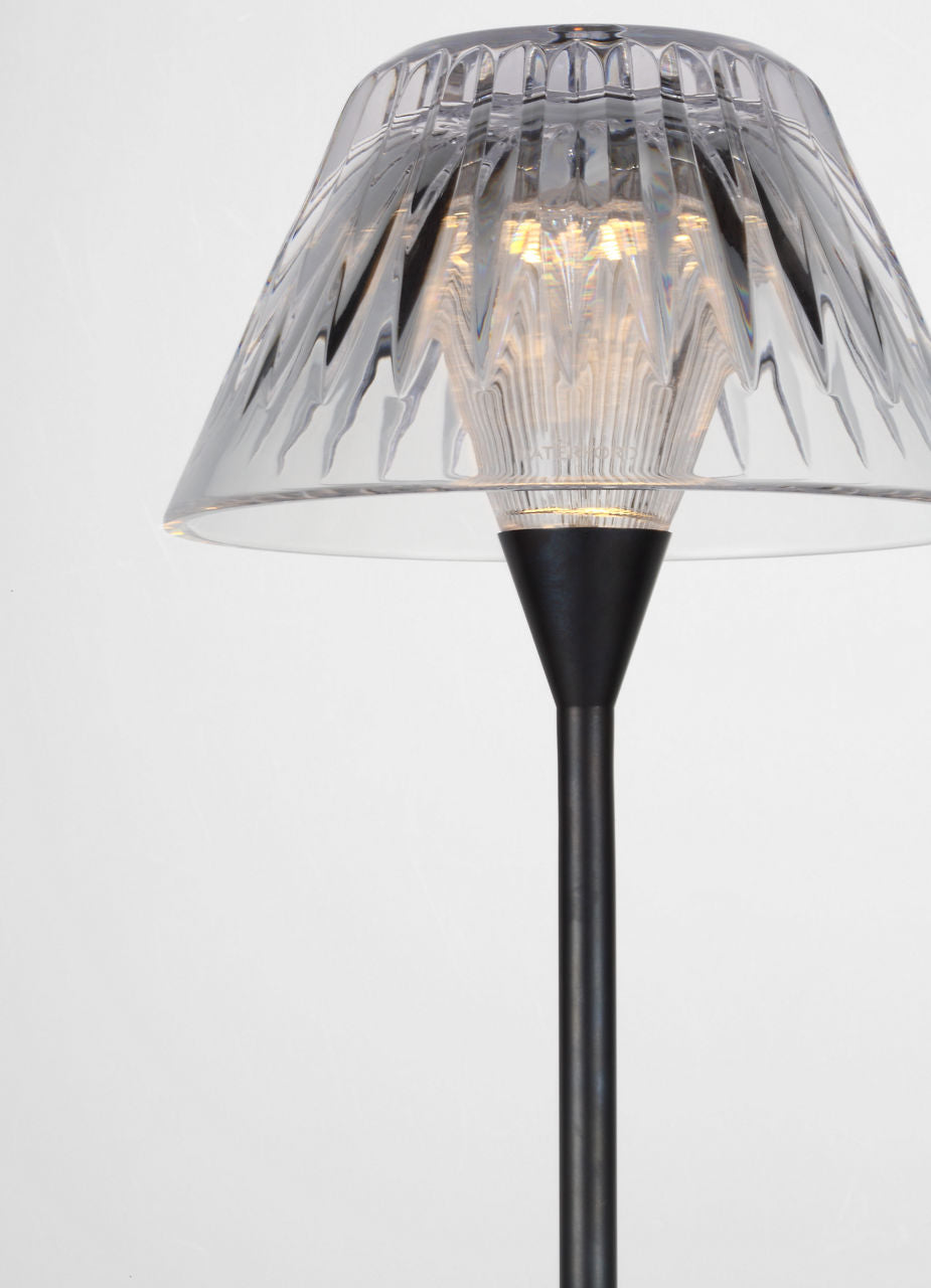 Blaze 12" Rechargeable Table Lamp | Bronze | Clear Crystal