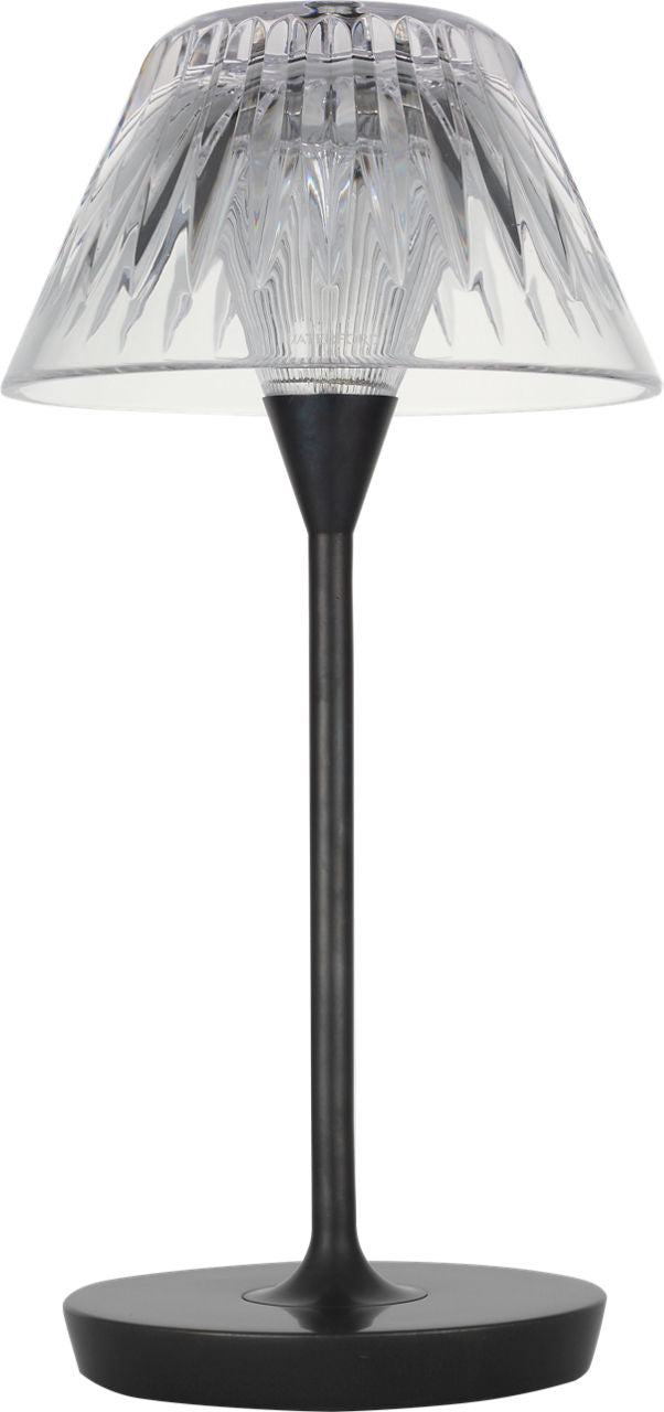 Blaze 12" Rechargeable Table Lamp | Bronze | Clear Crystal