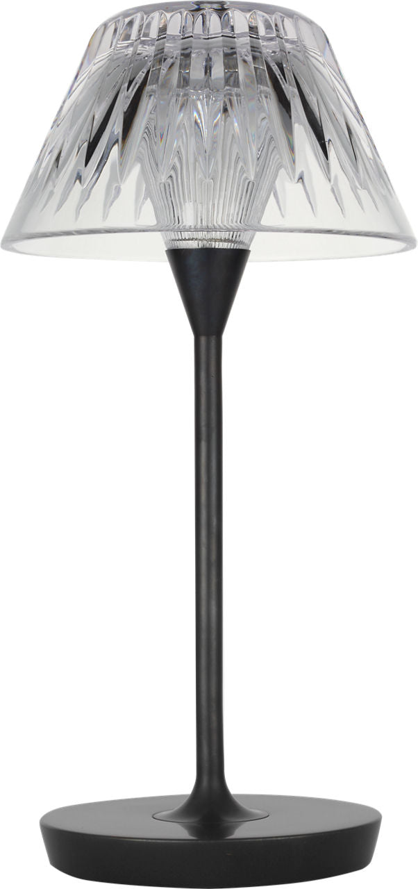 Blaze 12" Rechargeable Table Lamp | Bronze | Clear Crystal