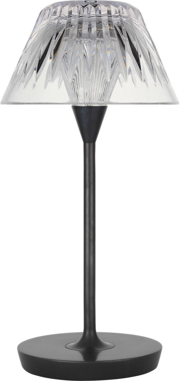Blaze 12" Rechargeable Table Lamp | Bronze | Clear Crystal