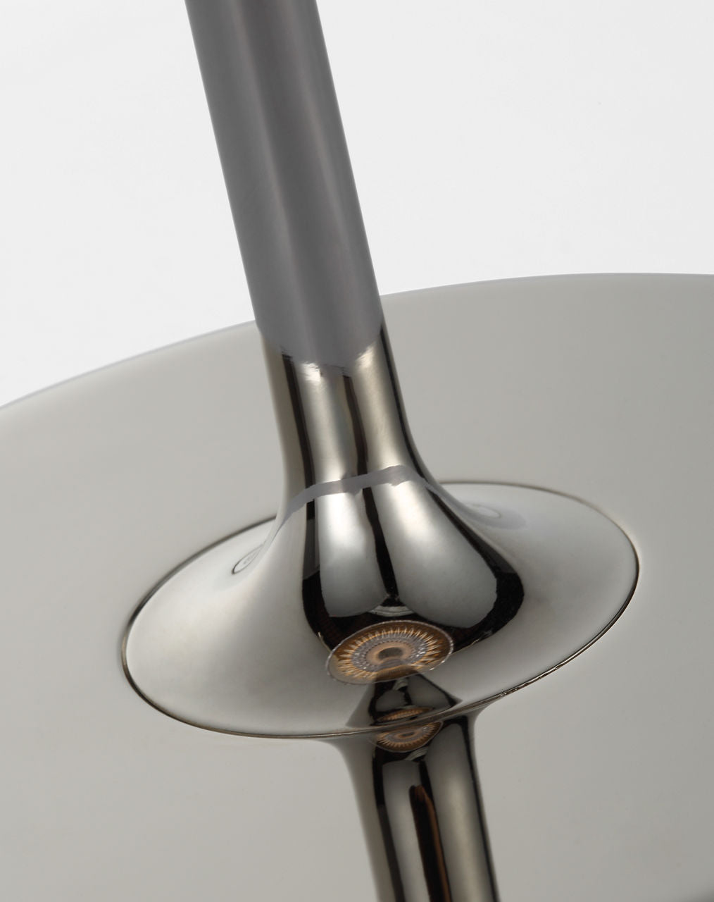 Blaze 12" Rechargeable Table Lamp | Polished Nickel | Clear Crystal