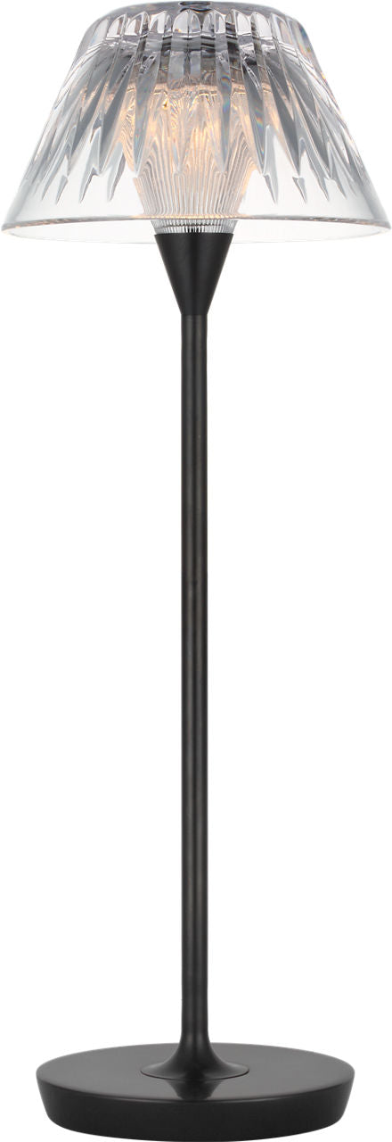 Blaze 16" Rechargeable Table Lamp | Bronze | Clear Crystal