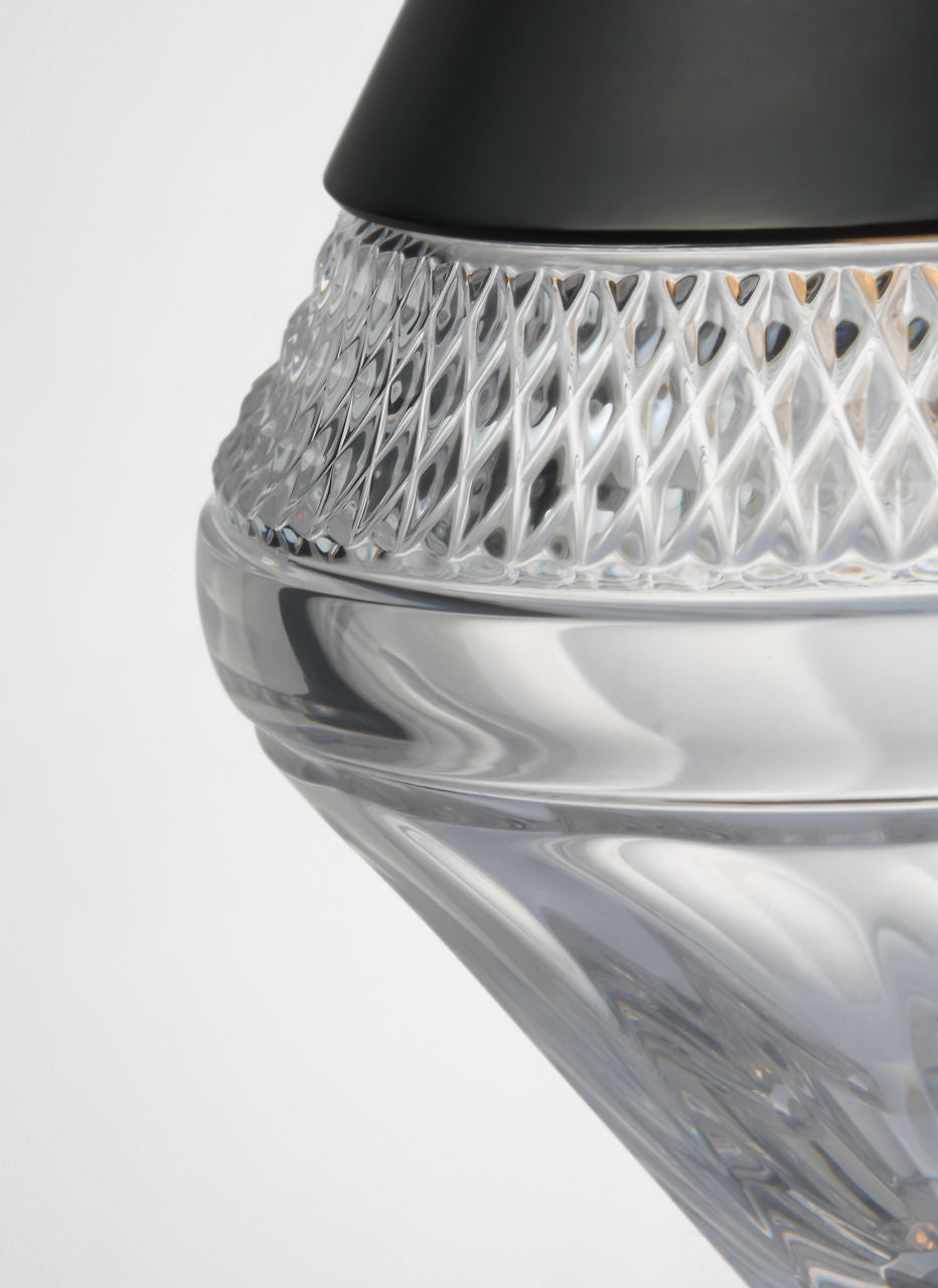 Copper Coast 5" Rechargeable Accent Lamp | Bronze | Clear Crystal