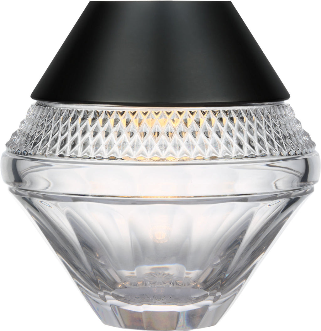 Copper Coast 5" Rechargeable Accent Lamp | Bronze | Clear Crystal