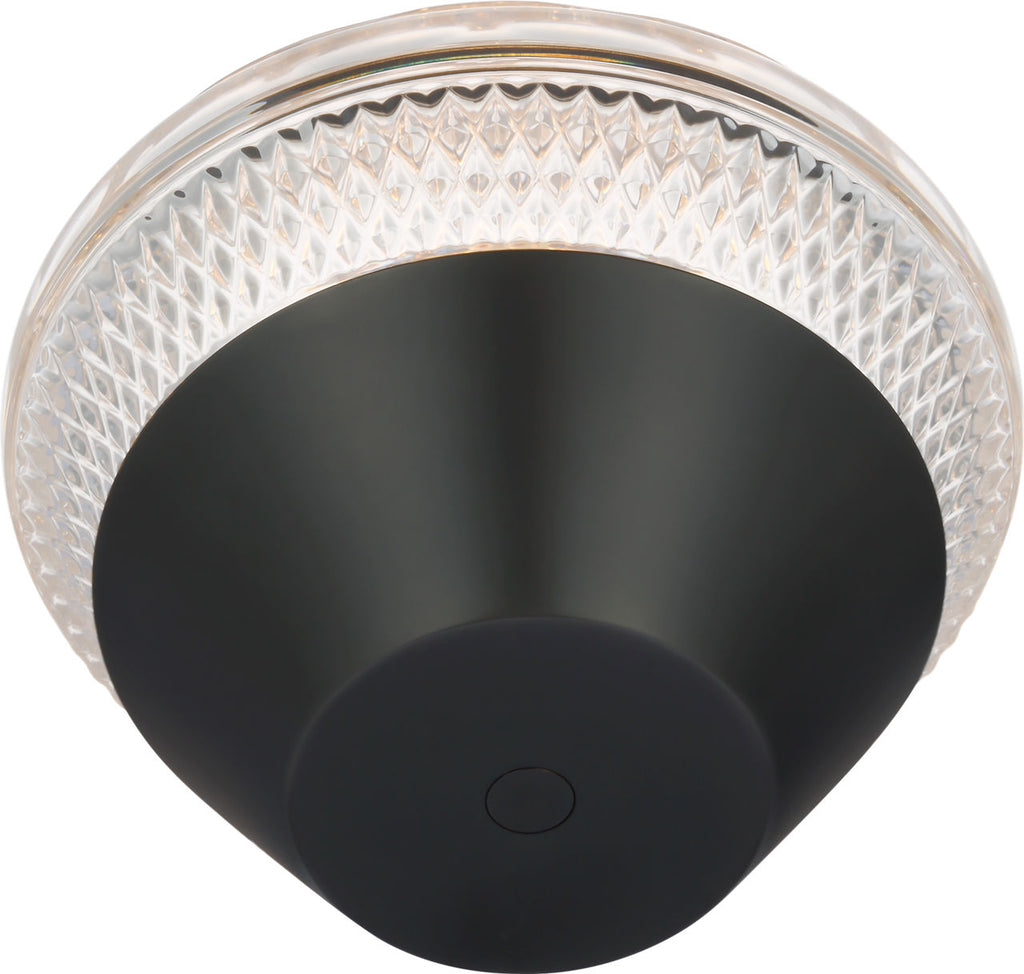 Copper Coast 5" Rechargeable Accent Lamp | Bronze | Clear Crystal
