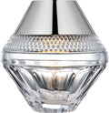 Copper Coast 5" Rechargeable Accent Lamp | Polished Nickel | Clear Crystal