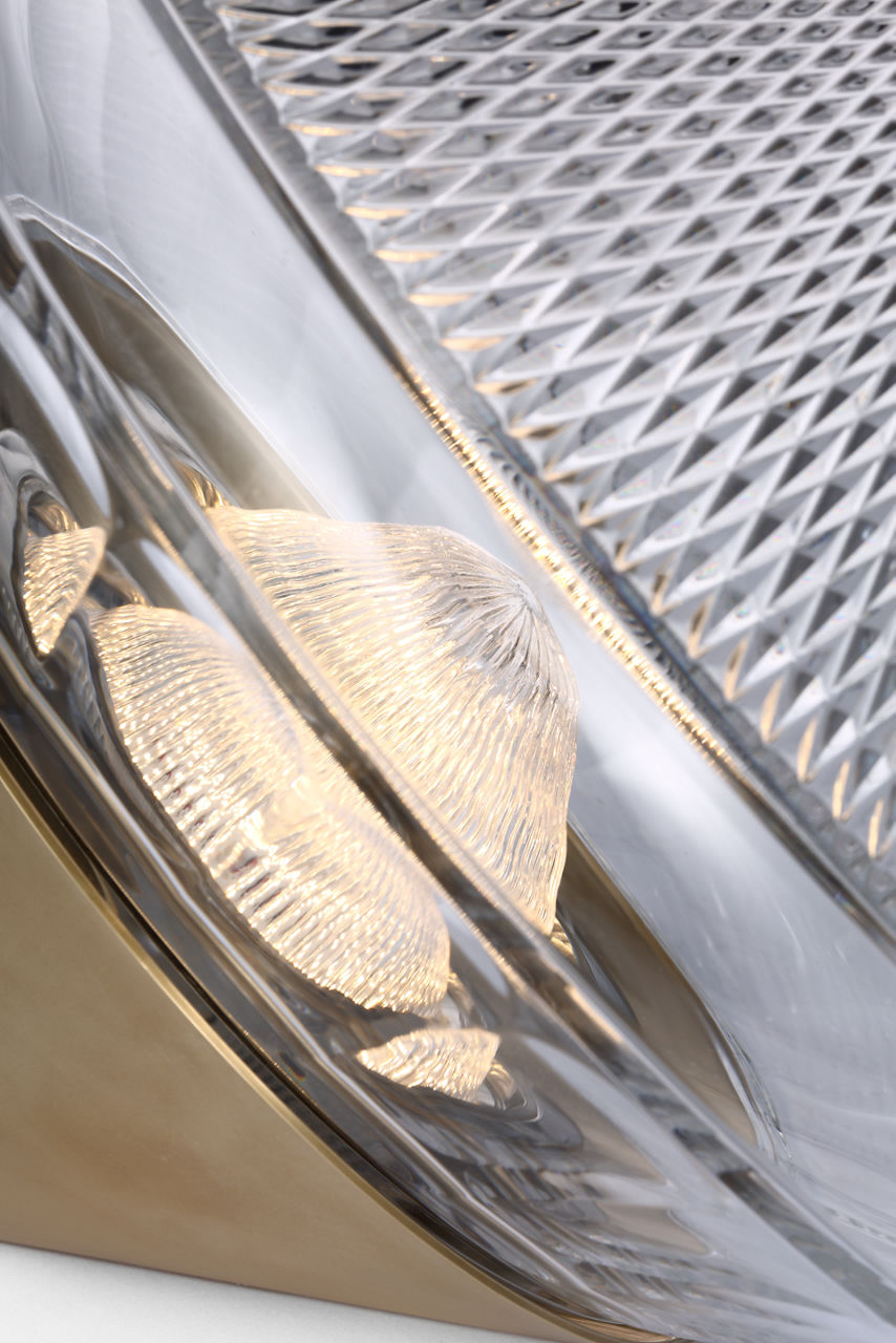 Copper Coast 12" Rechargeable Accent Light | Natural Brass | Clear Crystal