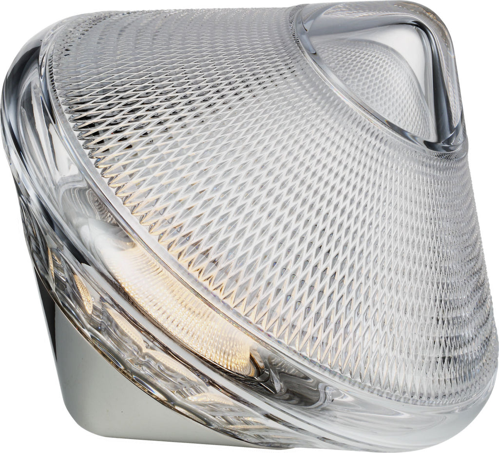 Copper Coast 12" Rechargeable Accent Light | Polished Nickel | Clear Crystal