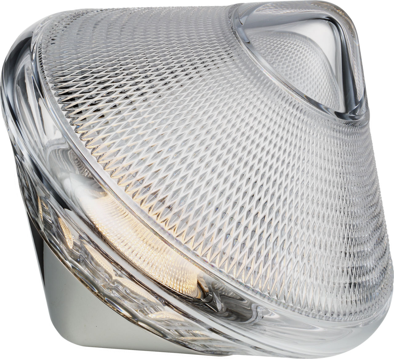 Copper Coast 12" Rechargeable Accent Light | Polished Nickel | Clear Crystal